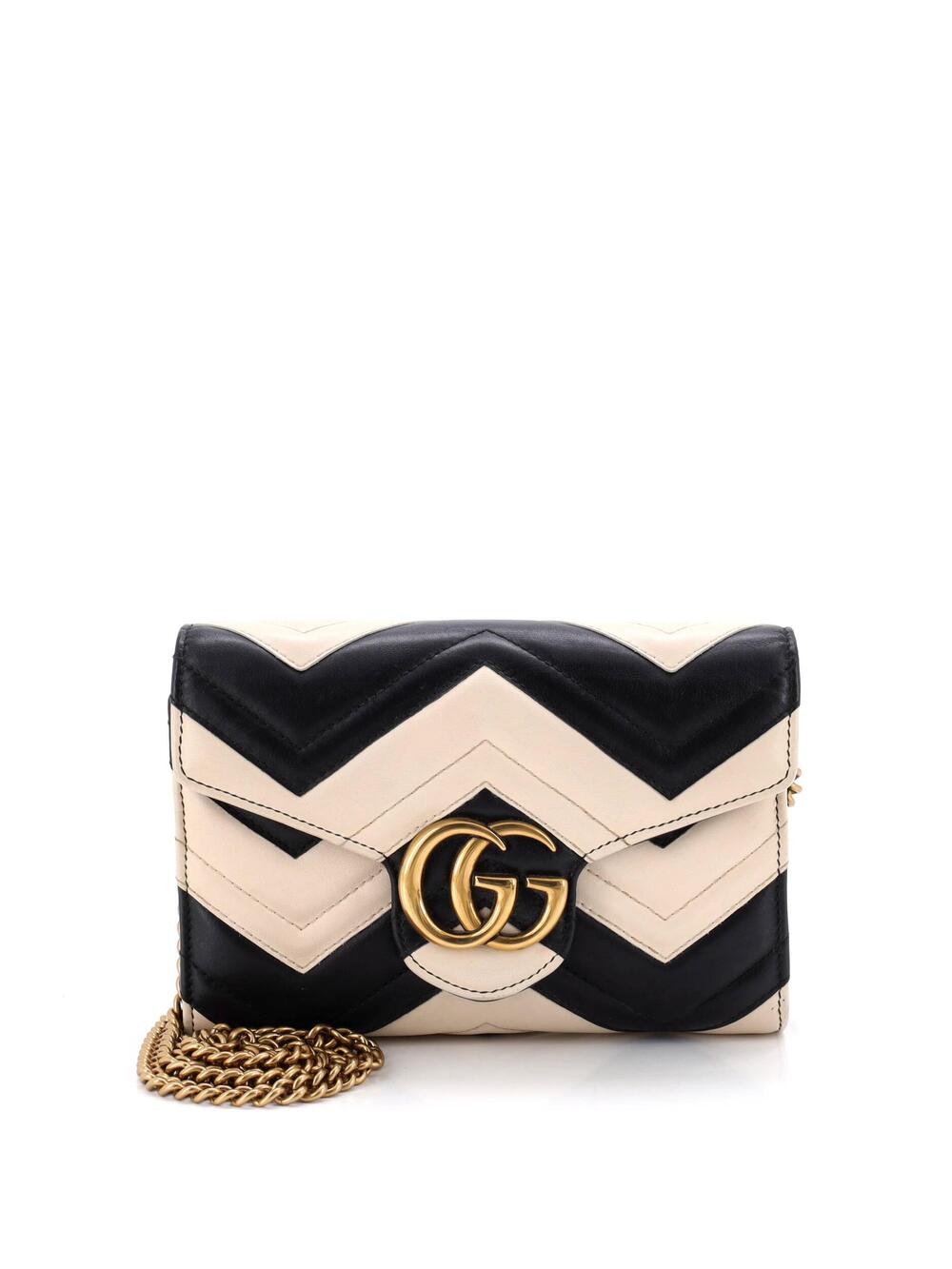 Gucci Gg Marmont Chain Wallet Matelasse #259595G12B